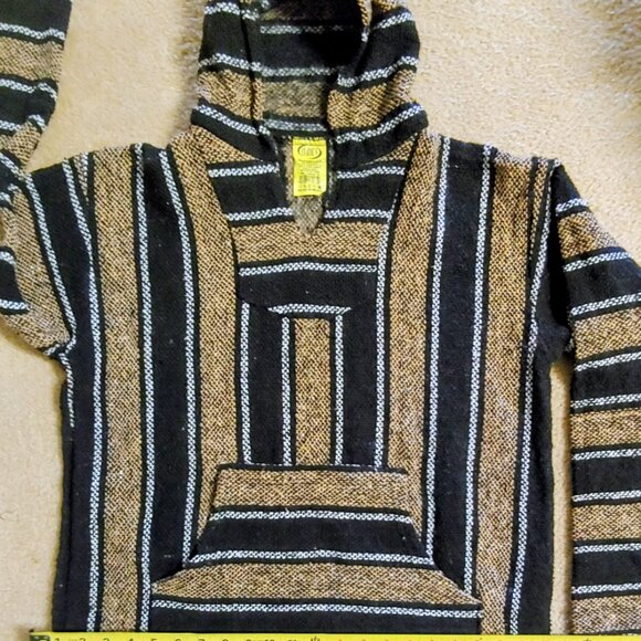 Authentic Striped Baja Pullover Hoodie - Picture 4 of 4